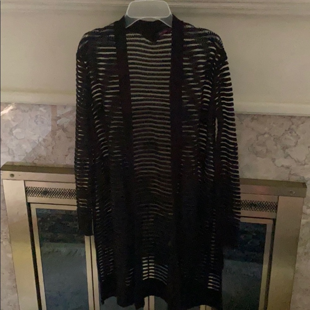 Black cardigan